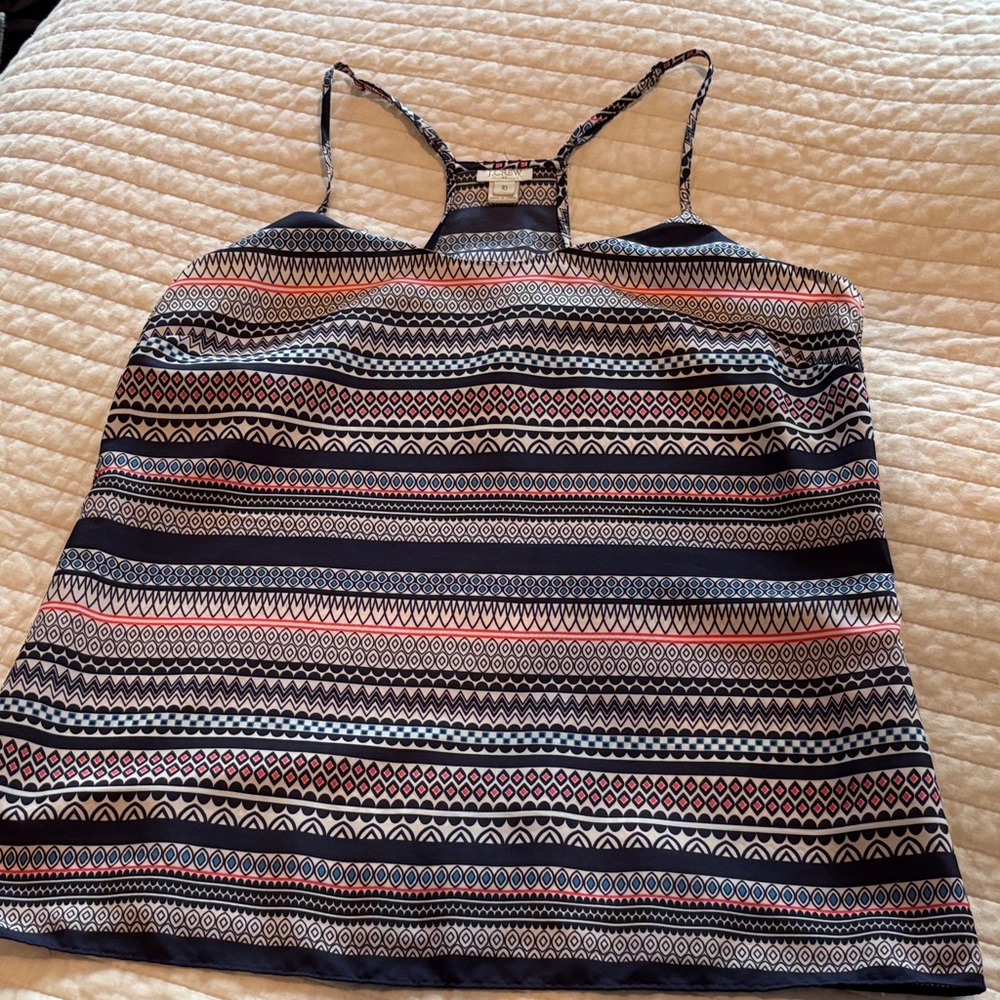 J. Crew Multicolor Patterned Camisole - image 1